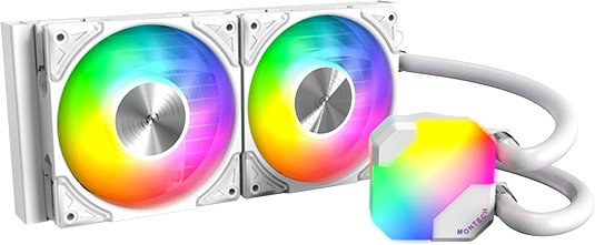 Жидкостное охлаждение для процессора Montech HyperFlow ARGB 240 (белый)
