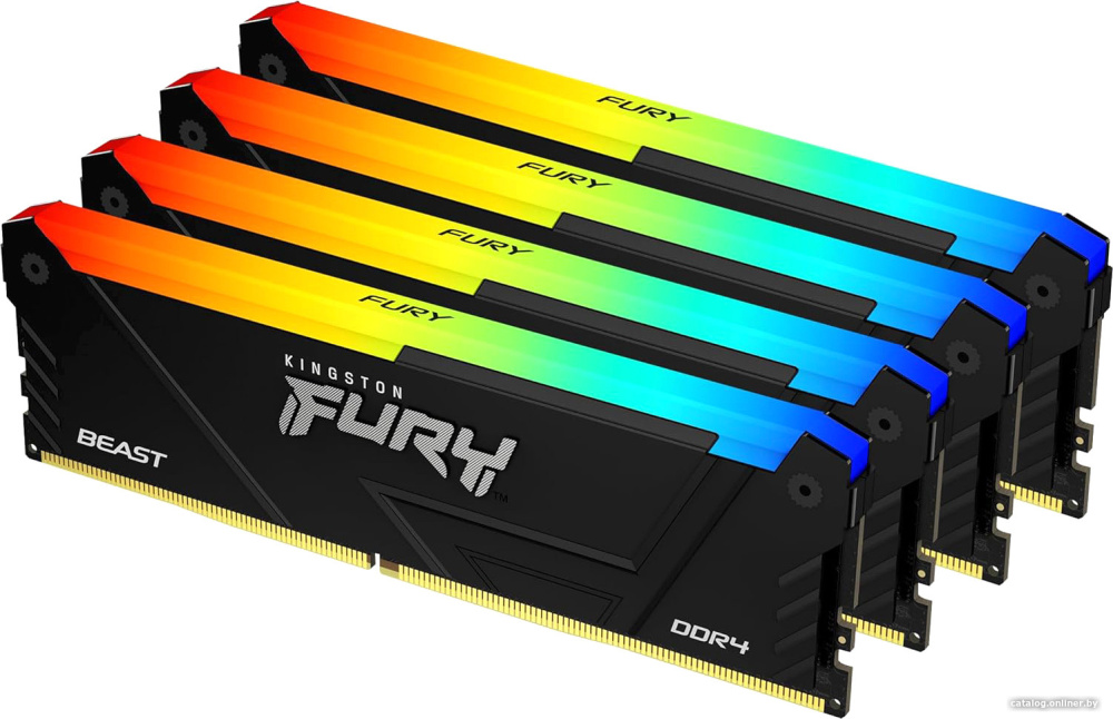 Kingston FURY Beast RGB 4x32ГБ DDR4 3600 МГц KF436C18BB2AK4/128