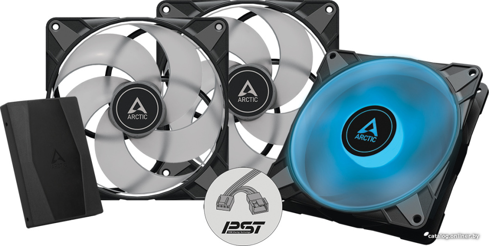 Набор вентиляторов с контроллером Arctic P14 PWM PST RGB 3шт + RGB Controller ACFAN00256A