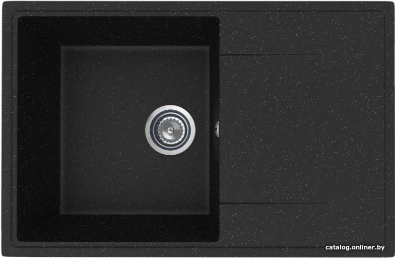 Кухонная мойка Practik PR-M 735-004 (черный оникс)