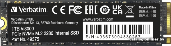 SSD Verbatim Vi3000 1TB 49375