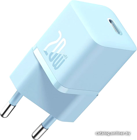 Сетевое зарядное Baseus GaN5 Fast Charger Mini 1C 20W CCGN050103 (голубой)