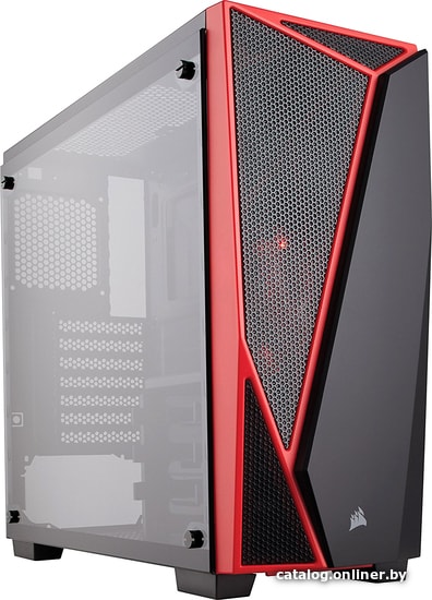Корпус Corsair Carbide SPEC-04 (закаленное стекло, черный/красный)