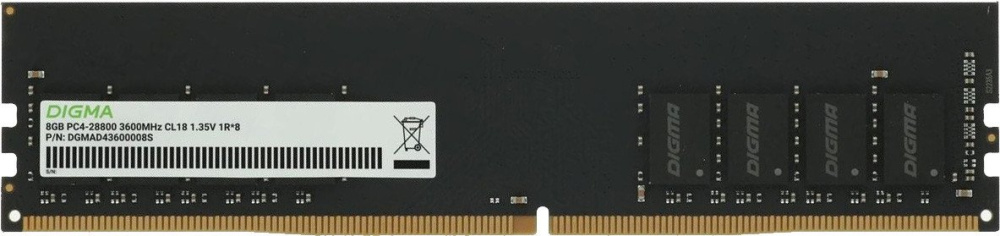 Оперативная память Digma 8ГБ DDR4 3600 МГц DGMAD43600008S