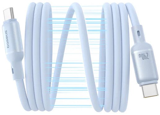 Кабель Baseus PicoGo USB Type-C - USB Type-C (1 м, голубой)