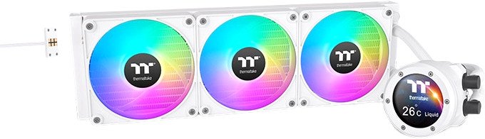 Жидкостное охлаждение для процессора Thermaltake TH420 V2 Ultra EX ARGB Snow Edition CL-W428-PL14SW-
