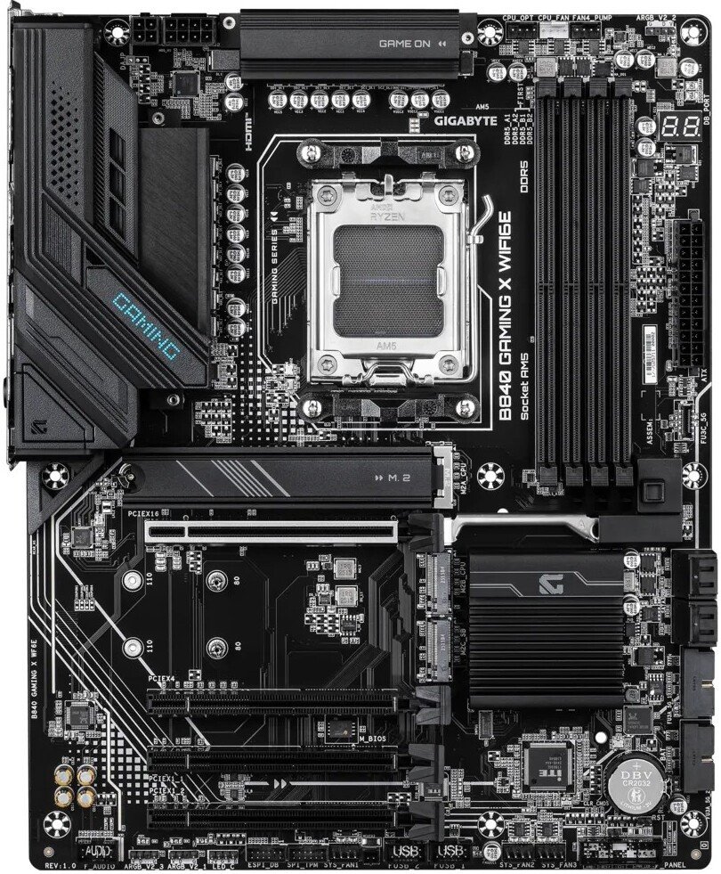 Материнская плата Gigabyte B840 Gaming X WiFi6E