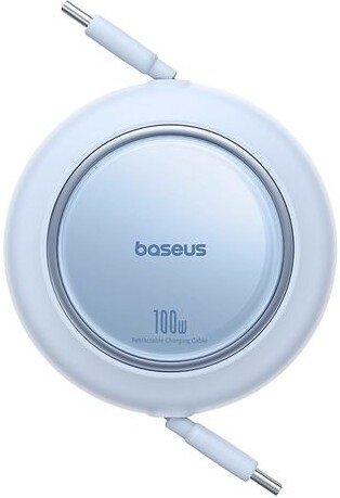 Кабель Baseus Free2Pull Mini Retractable Charging Cable 100W USB Type-C - USB Type-C (1.5 м, голубой