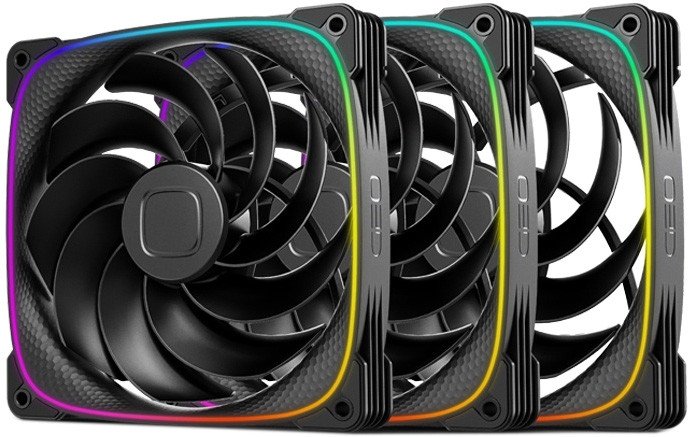 Комплект вентиляторов для корпуса Geometric Future Squama 2503R-14 Triple Pack (черный)