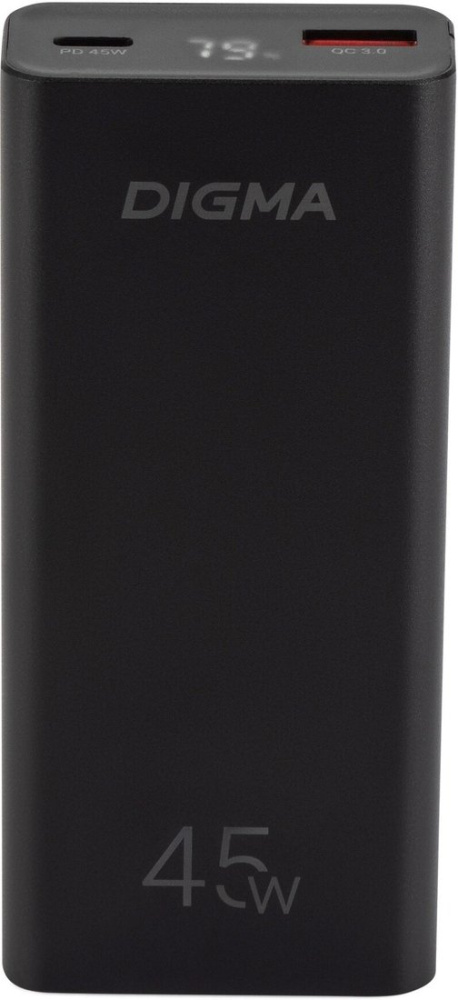 Внешний аккумулятор Digma DGPF10E 10000mAh (черный)