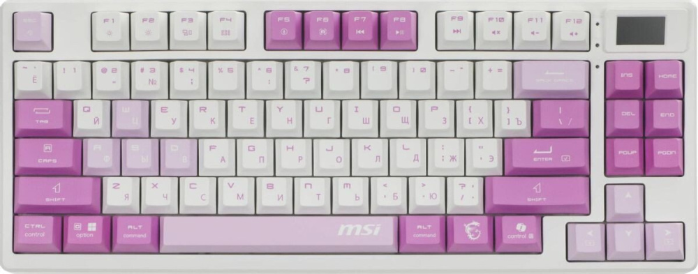 Клавиатура MSI Forge GK600 TKL Wireless Violet