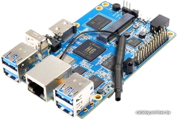 Одноплатный компьютер Orange pi 3 H6 2GB+8GB eMMC RD048
