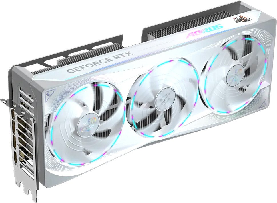 Видеокарта Gigabyte Aorus GeForce RTX 5080 Master Ice 16G GV-N5080AORUSM ICE-16GD