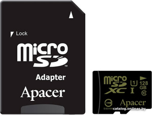 microSDXC AP128GMCSX10U1-R 128GB (с адаптером)