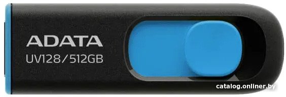 USB Flash ADATA DashDrive UV128 512GB (черный/синий)