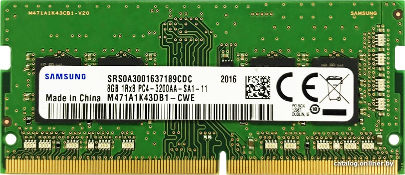 Samsung 8GB DDR4 SODIMM PC4-25600 M471A1K43EB1-CWE