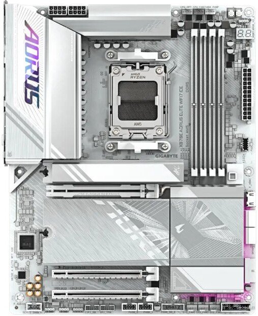 Материнская плата Gigabyte X870E Aorus Elite WiFi7 Ice (rev. 1.3)