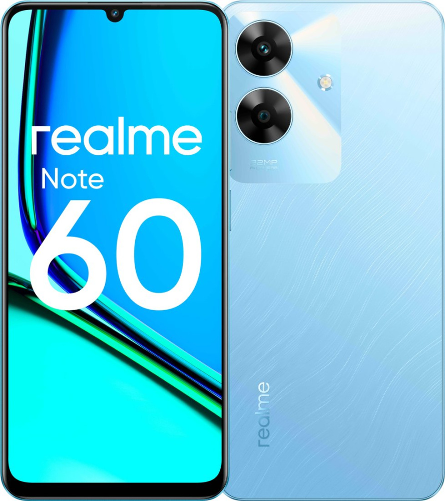 Телефон Realme Note 60 RMX3933 6GB/128GB (голубой)