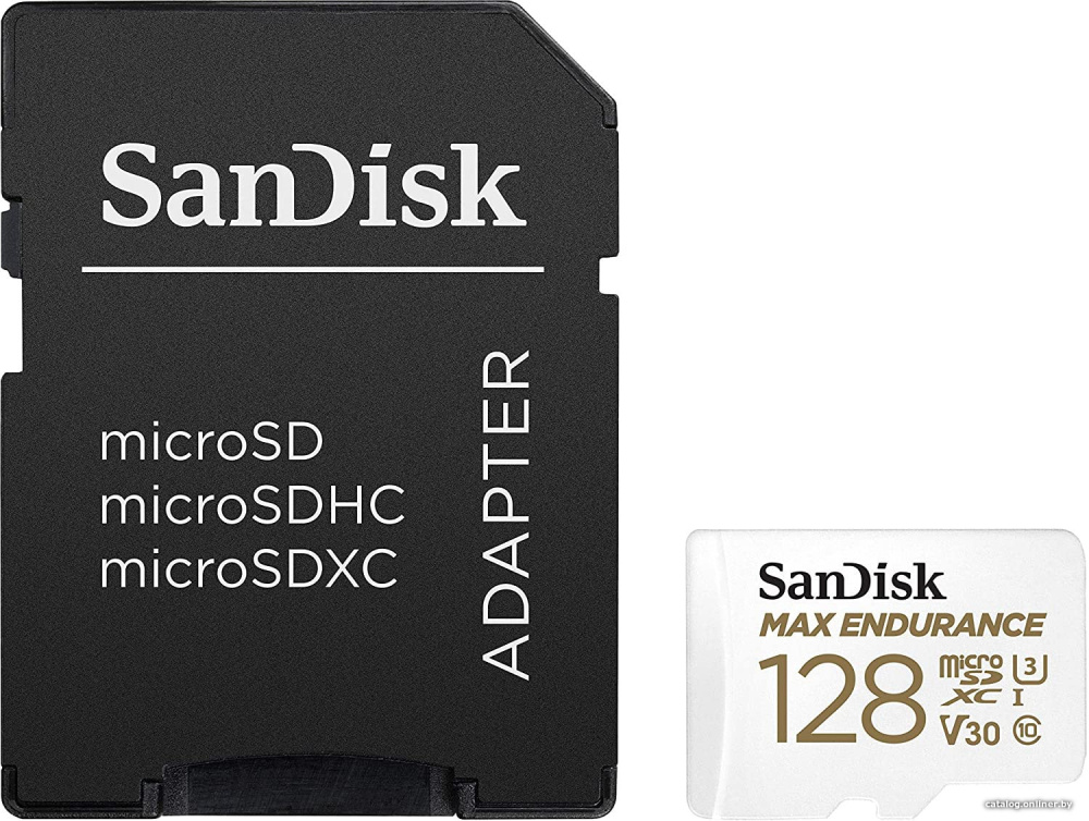 Карта памяти SanDisk Max Endurance microSDXC SDSQQVR-128G-GN6IA 128GB (с адаптером)