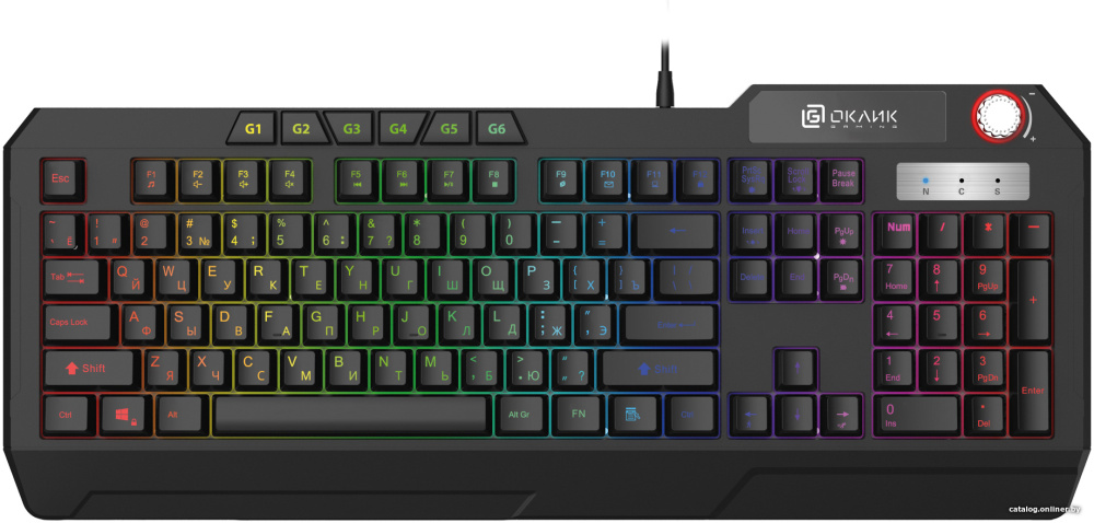 Клавиатура Oklick 715G (черный)