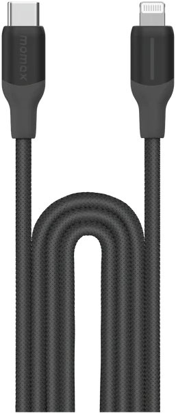 Кабель Momax DL55D 1-Link Flow CL+ USB Type-C - Lightning (2 м, черный)