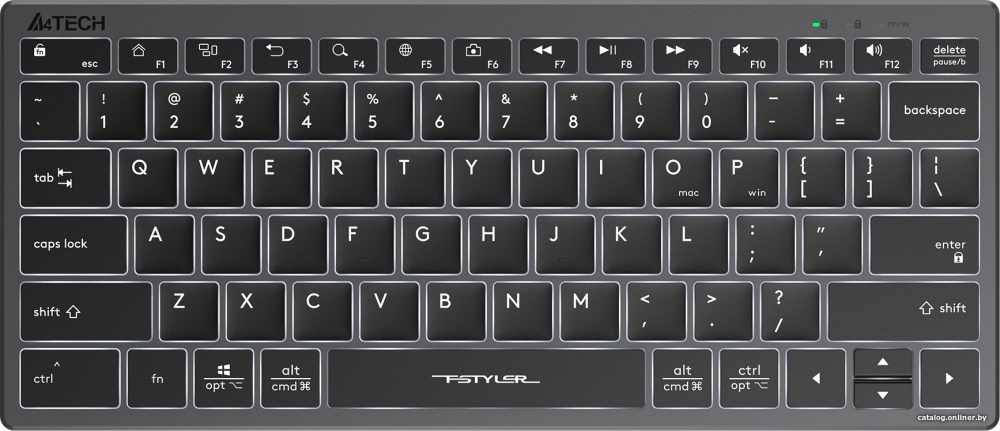 Клавиатура A4Tech Fstyler FX61 (серый/черный)