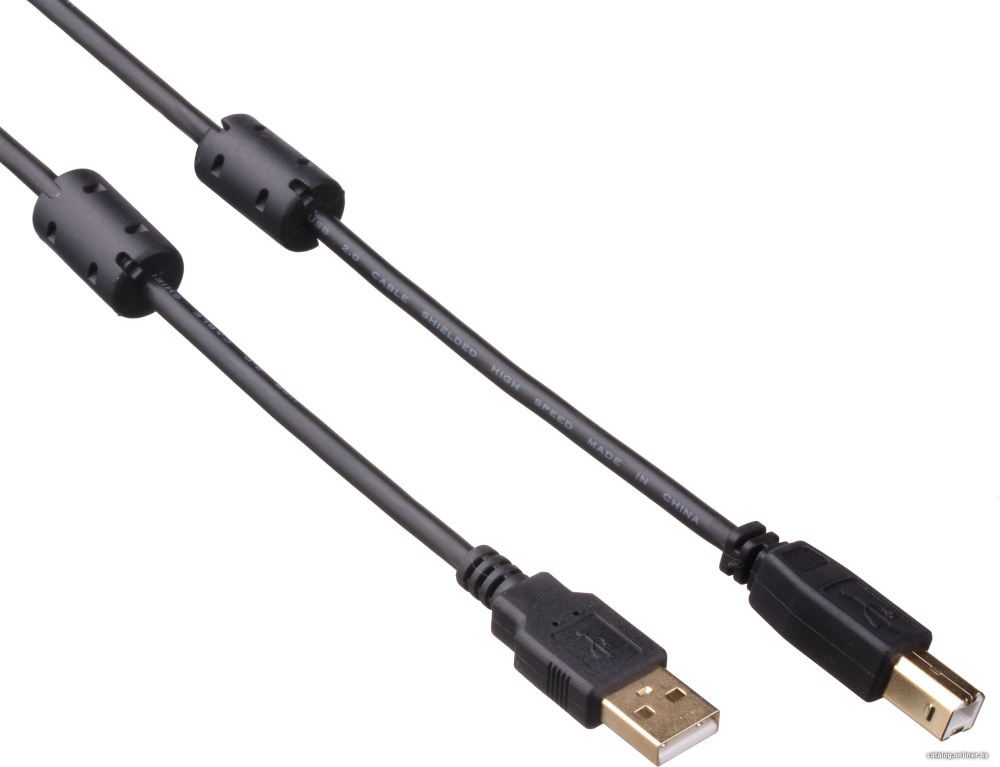 Кабель ExeGate USB 2.0 Pro AM-BM 3м 2 фильтра [EX138947RUS]