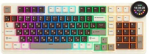 Клавиатура Royal Kludge N99 Mokko Grey (RK Cream)