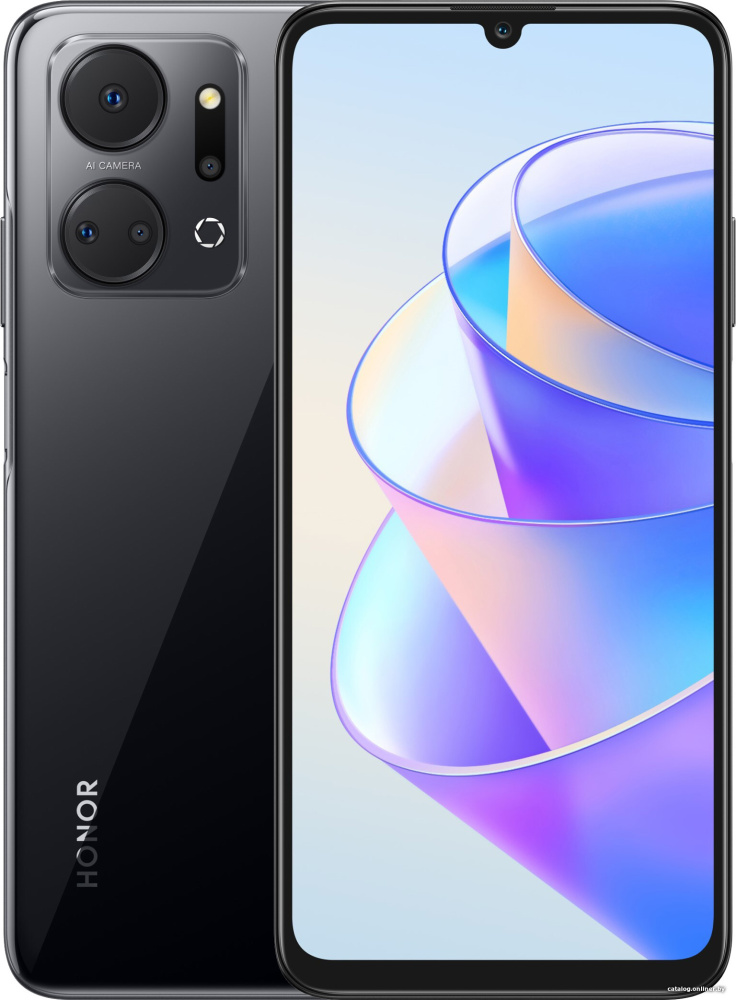 Смартфон HONOR X7a 4GB/128GB (полночный черный)