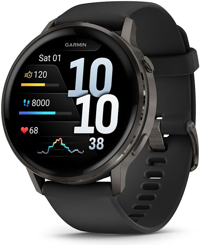 Умные часы Garmin Venu 4 45 мм (черный)