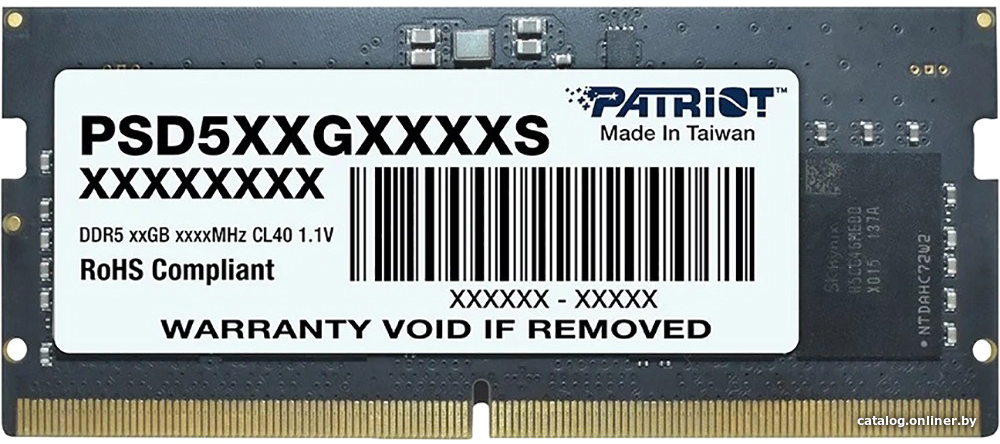 Patriot Signature Line 8ГБ DDR5 4800 МГц PSD58G480041S