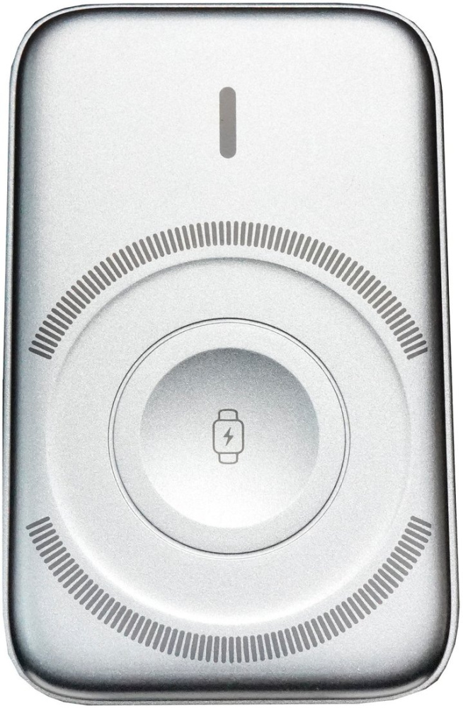Внешний аккумулятор Roome MagDuo W75 5000mAh (серебристый)