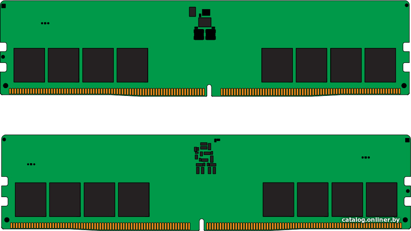 Оперативная память Kingston ValueRam 2x32ГБ DDR5 4800 МГц KVR48U40BD8K2-64