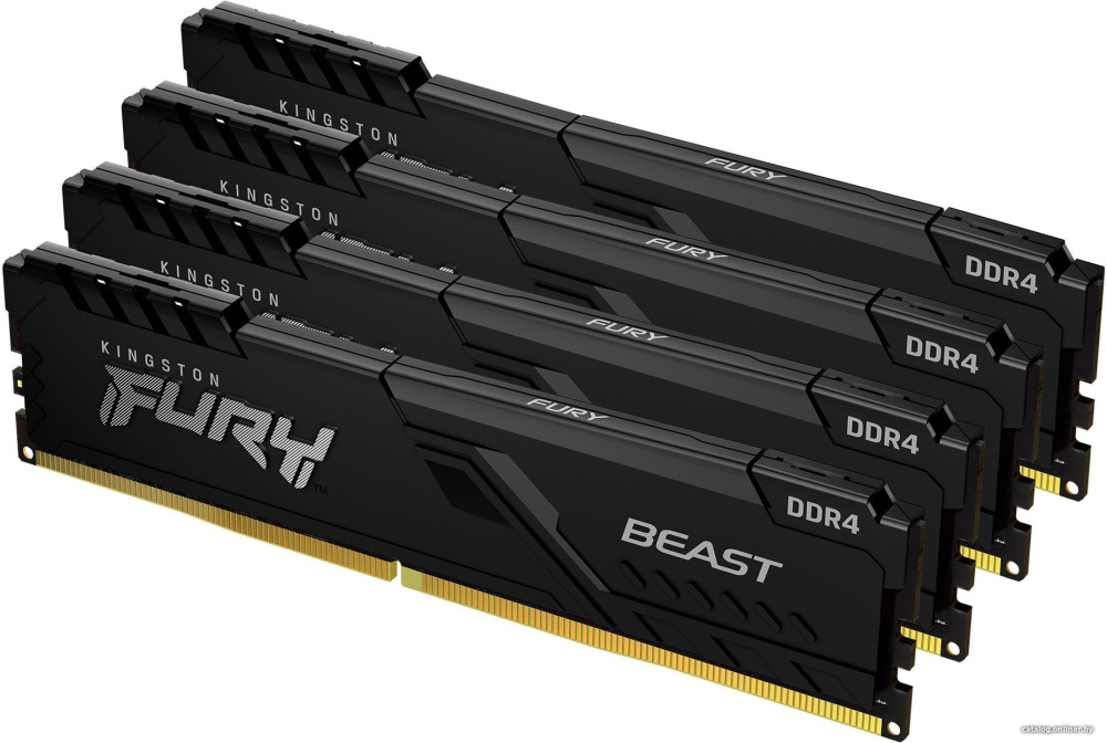 Kingston FURY Beast 4x16GB DDR4 PC4-25600 KF432C16BBK4/64
