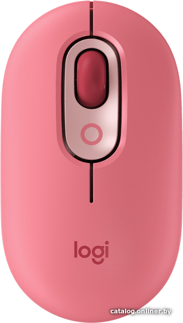 Мышь Logitech Pop Mouse (розовый/бордовый)