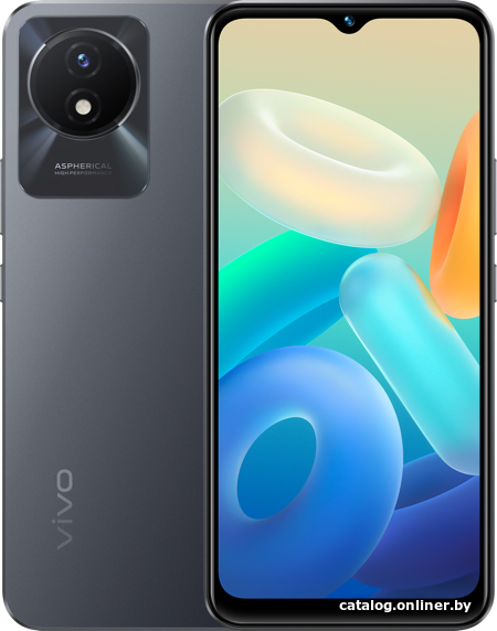 Смартфон Vivo Y02 2GB/32GB (серый космос)