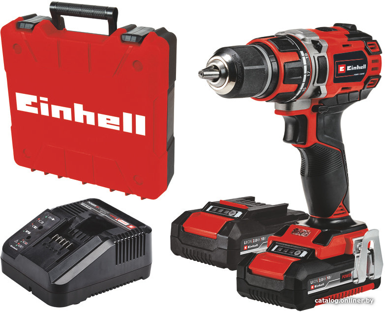 Дрель-шуруповерт Einhell TE-CD 18/50 Li BL 4513896 (с 2-мя АКБ, кейс)