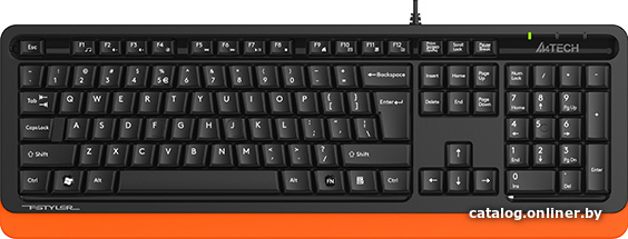 Клавиатура A4Tech Fstyler FKS10 (черный/оранжевый)