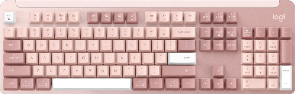 Клавиатура Logitech Signature K865 920-012185 (розовый, с гравировкой)