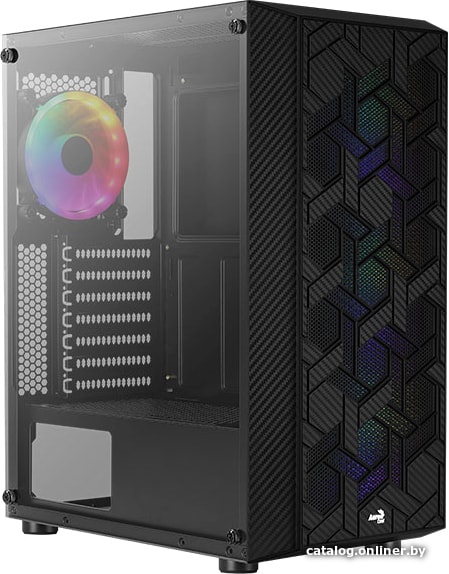 Корпус AeroCool Hive FRGB Hive-G-BK-v2