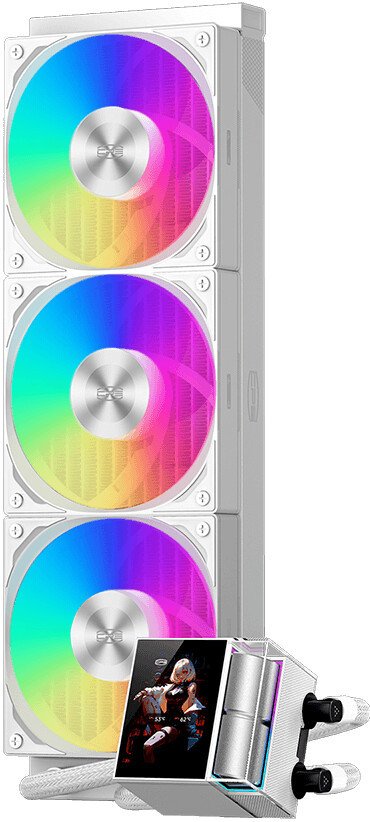 Система жидкостного охлаждения для процессора PCCooler DS360 ARGB Display (белый)