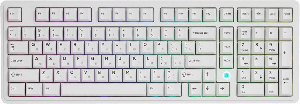 Клавиатура Ajazz AK980 Max (белый, Magnetic Grain Switch)