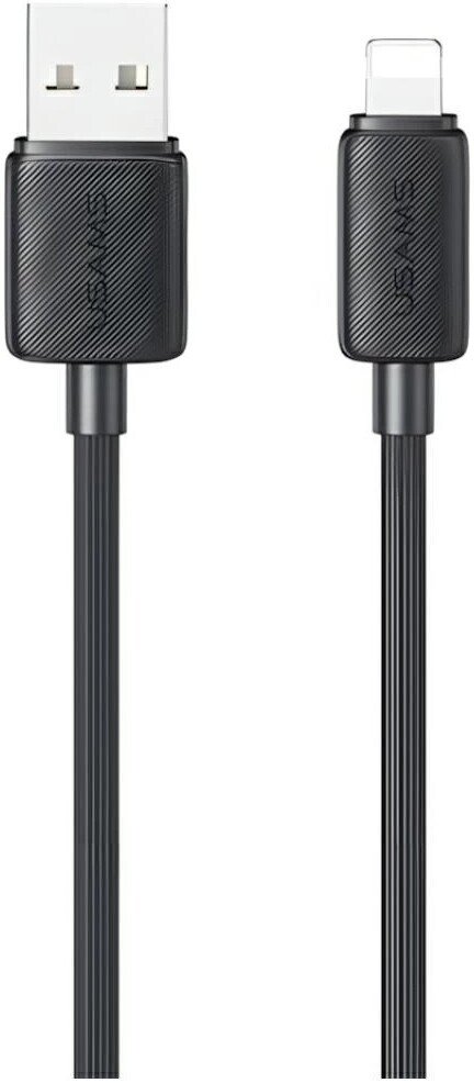 Кабель Usams US-SJ689 USB Type-A - Lightning (1 м, черный)