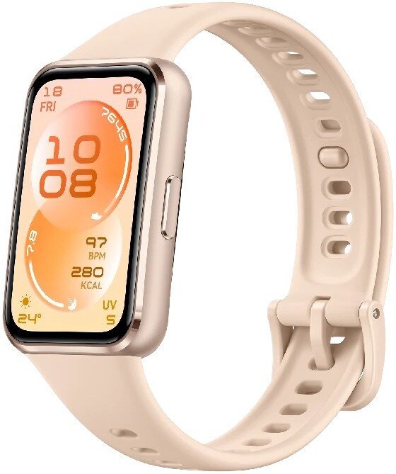 Фитнес-браслет Huawei Band 11 (бежевый алюминиевый корпус, с бежевым силиконовым ремешком, междунаро