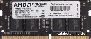 AMD Radeon R7 Performance 8GB DDR4 SODIMM PC4-19200 R748G2400S2S-UO