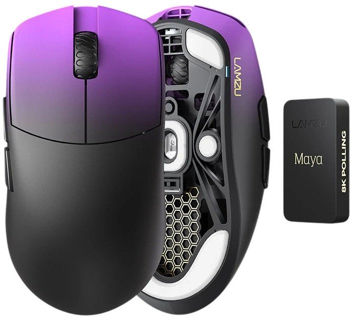 Игровая мышь Lamzu Maya Champion Edition (черный/фиолетовый)