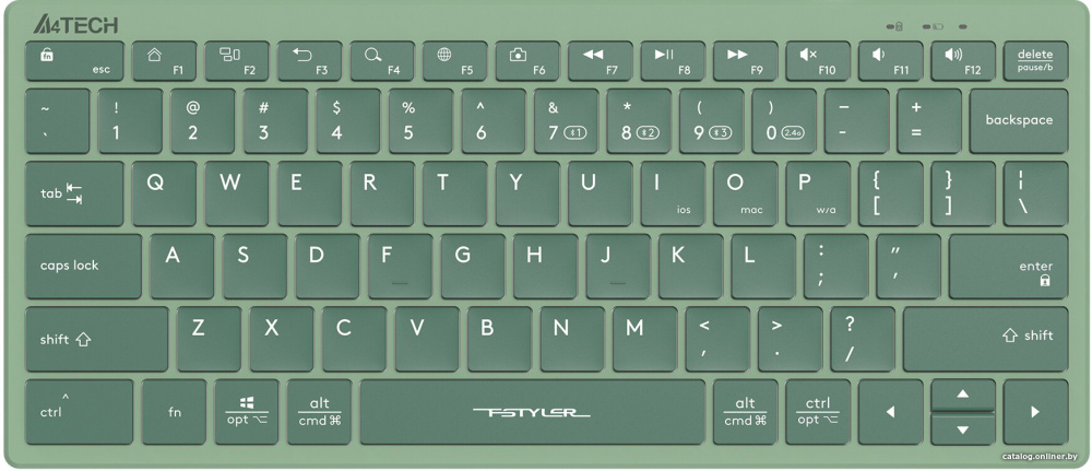 Клавиатура A4Tech Fstyler FBX51C (зеленый)