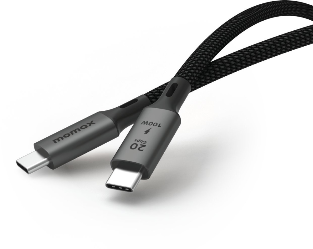 Кабель Momax DC31D USB 3.2 Gen 2x2 Type-C - USB 3.2 Gen 2x2 Type-C (1 м, черный)