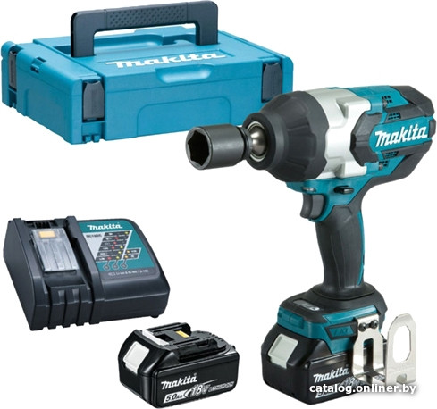 Гайковерт Makita DTW1001RTJ (с 2-мя АКБ, кейс)