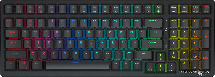 Клавиатура Royal Kludge RK98 RGB (черный, RK Brown)